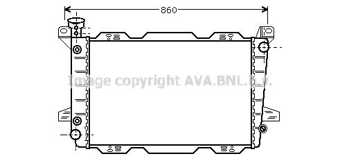 AVA QUALITY COOLING Радиатор, охлаждение двигателя FD2256